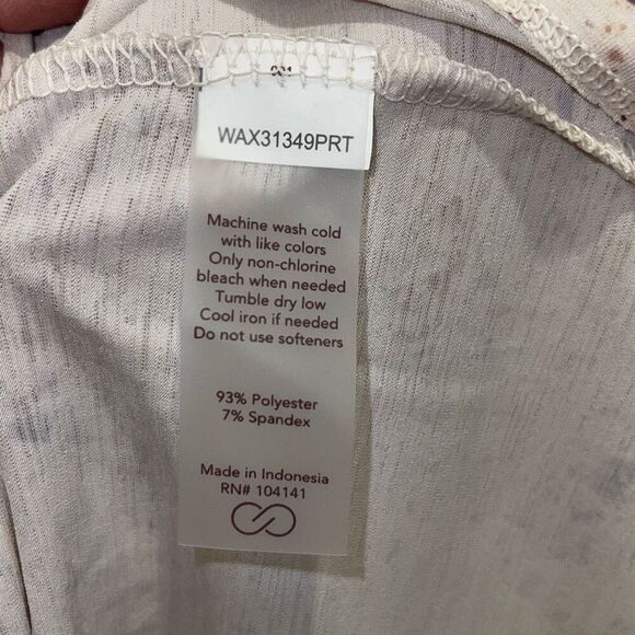 Calia by Carrie Underwood Womens Splatter Print Mock Neck Thumbhole Long Sleeve - Picture 9 of 11